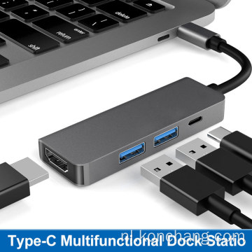 4 in 1 USB C HUB naar HDMI